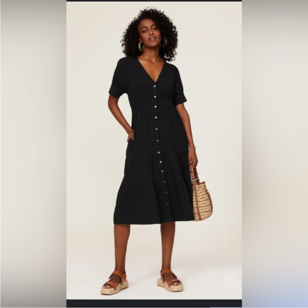 Madewell dress XXS black Japanese cloth simple easy